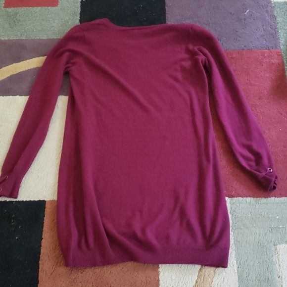 A red/purple/pink color dress. Good for fall. - Picture 2 of 2